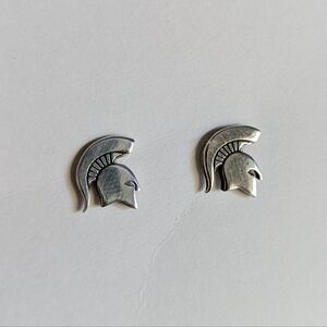 MSU Spartans Sterling Silver Stud Earrings